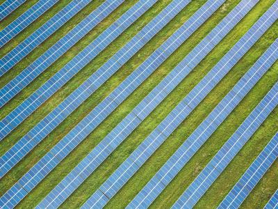 Solar energy field, Dobenreuth, Pinzberg, Germany