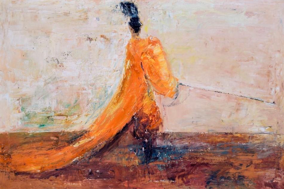 'Japanese Imperial Court Dancer' Barbara Robinson, France, 1969