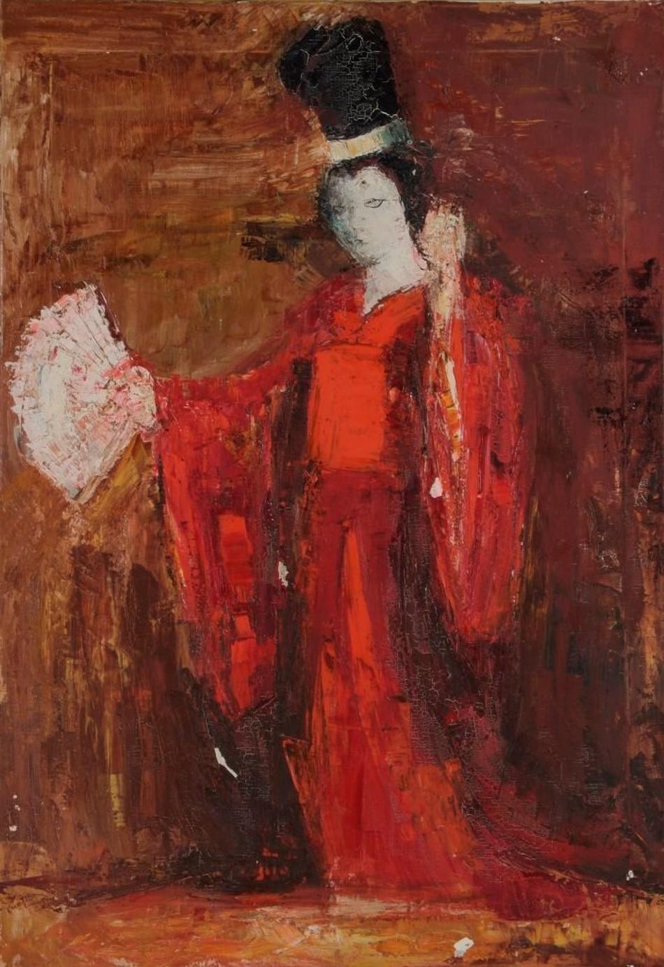 'Kabuki Actor Playing an Evil Spirit Portrayed as a Woman Wearing a Priest's Hat', Barbara Robinson, France, 1968-1969