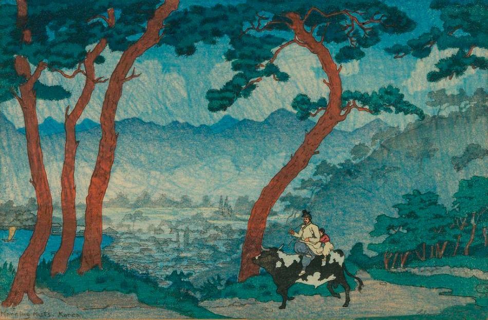 'Morning Mists, Korea', Elizabeth Keith, Korea, 1922