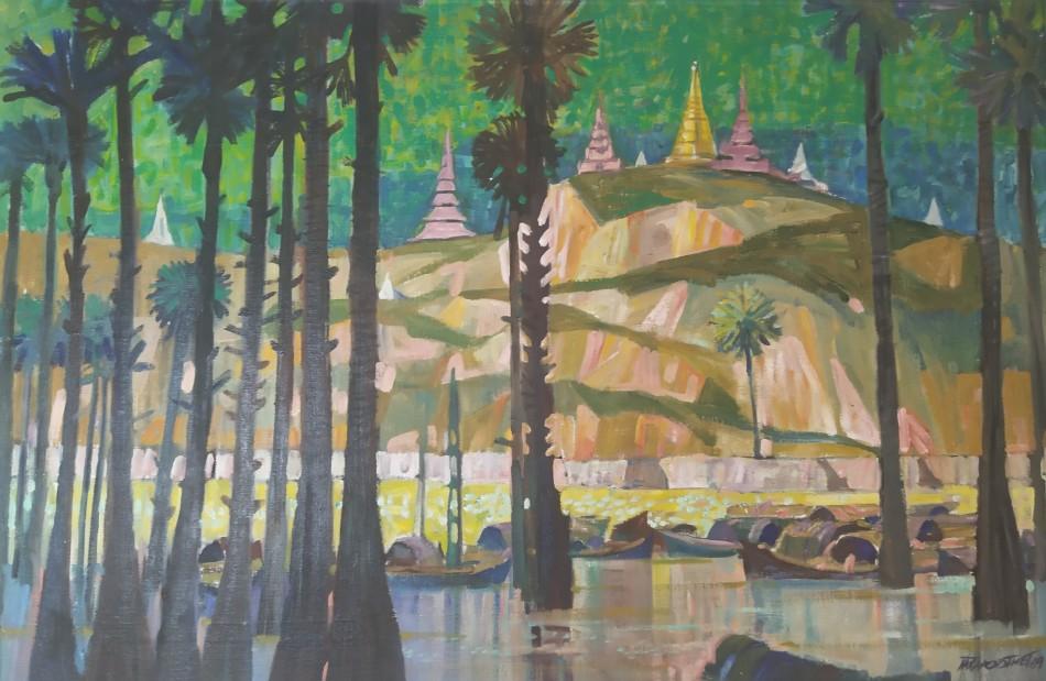 ‘Inle Lake’ by Paw Oo Thet, Burma, 1969