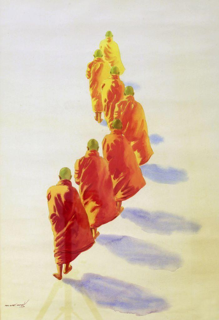 Monks, by Min Wae Aung, Myanmar