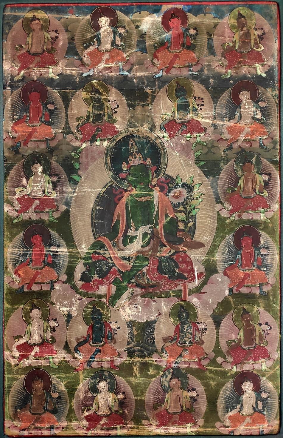 Painting of 21 forms of the goddess Tara, East Tibet, 19th - 20th century