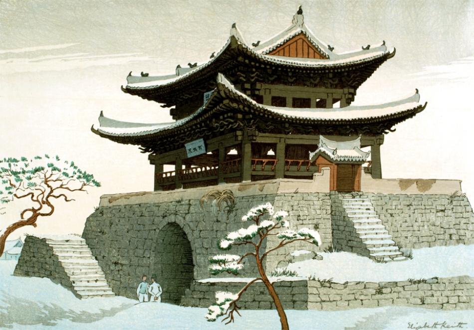 The East Gate, Elizabeth Keith, Korea, 1925