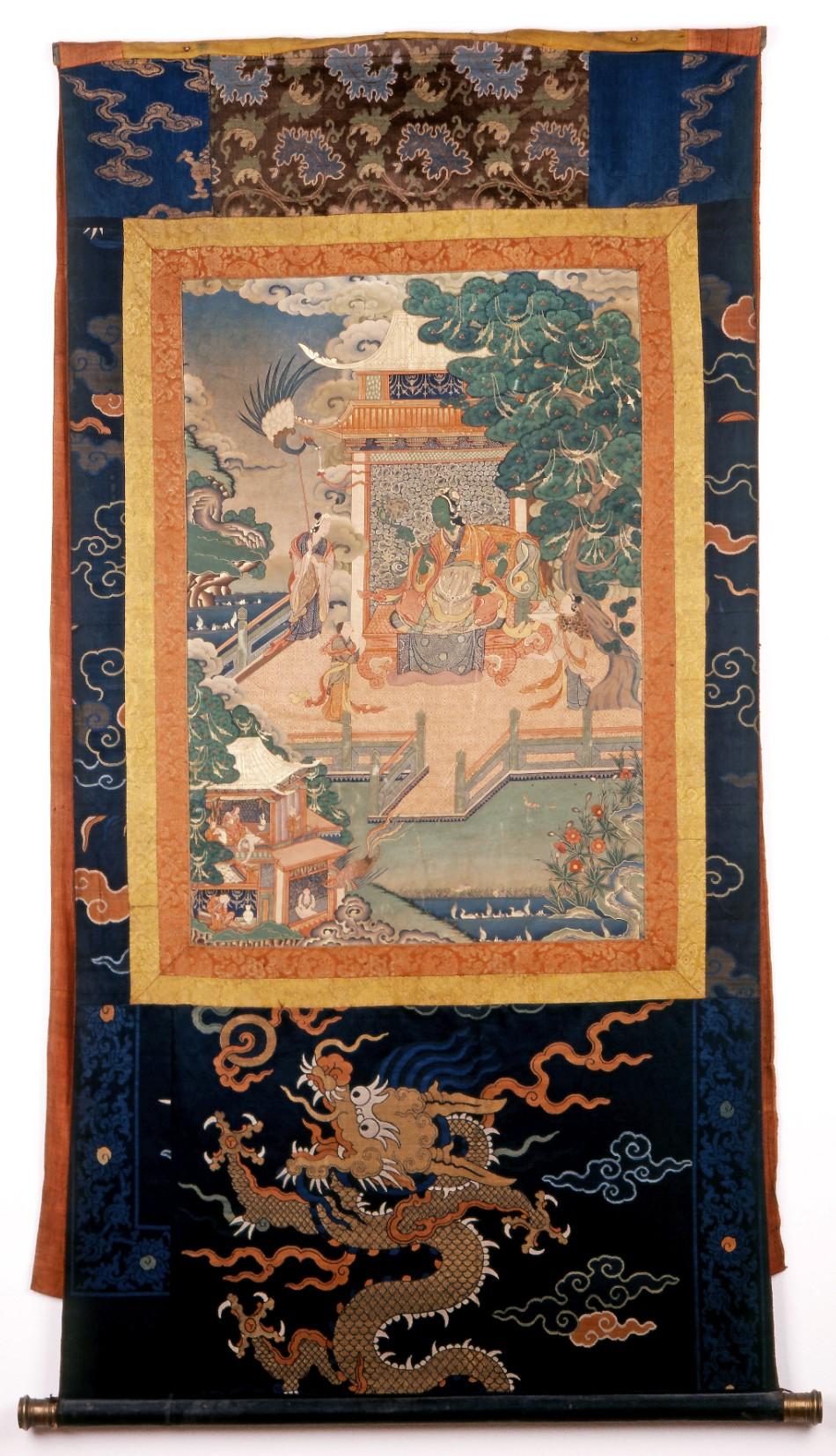 Tibetan Thangka depicting Prince Siddhartha, Tibet, 18th -19th century