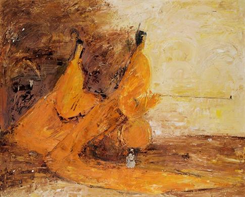 Two Japanese Imperial Court Dancers, Barbara Robinson, France, 1969