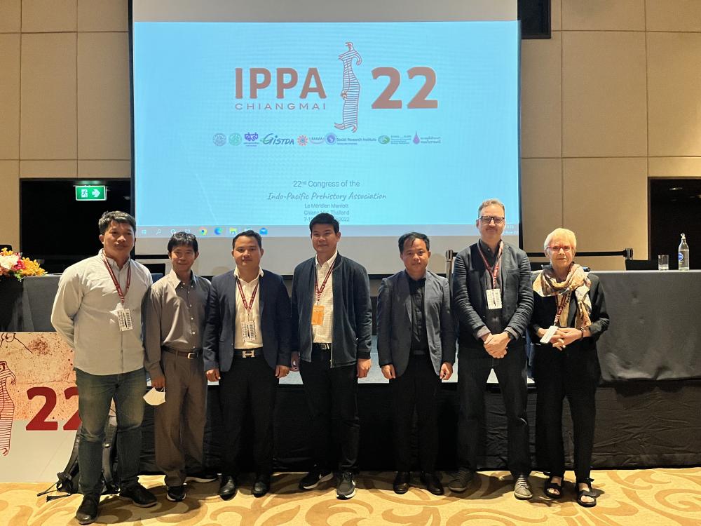 Figure 10. Panel 60 Water Management Cambodia:l-r Phoeng Dara, Chhay Rachna, Yav Huon, Thon Tho, Chhum Menghong, Stephen Murphy, E.Moore) (Photo Panel 60 attender)