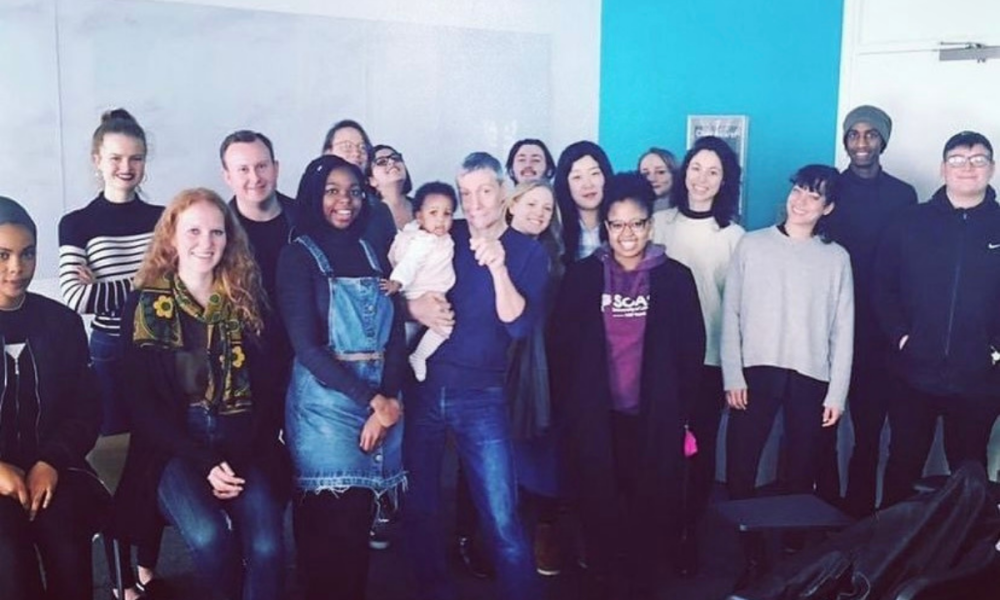 Swahili students with Professor Jean Luc Paul