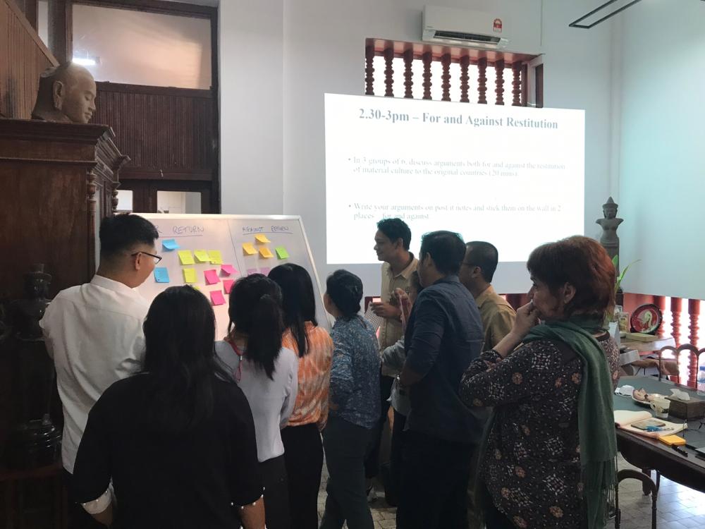 Participants viewing restitution ideas