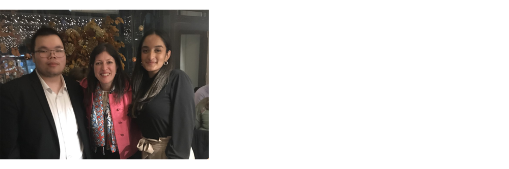 Students at Mediation Competition pose with coach Gillian Caroe