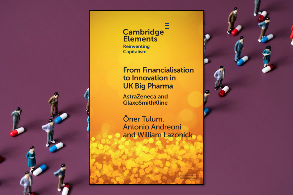 Front cover of new book about UK big pharma.
