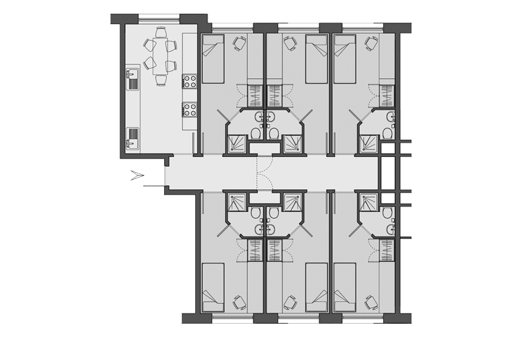 Paul Robeson typical flat layout