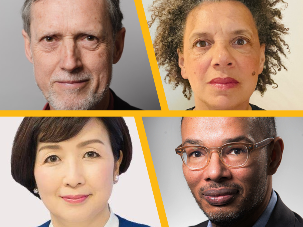 Honorary appointments, clockwise: Dr Nick Westcott, Gloria Daniel, Gerald Pachoud, and Aiko Doden. 