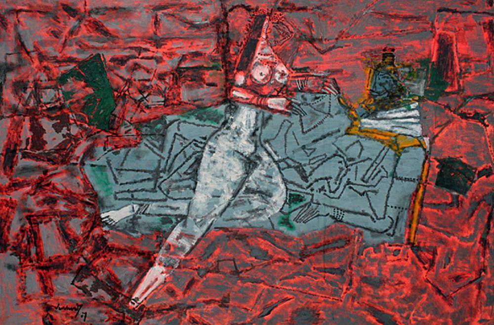 A.P. Santhanaraj, 'Raja Rishi', Acrylic on canvas, 2007