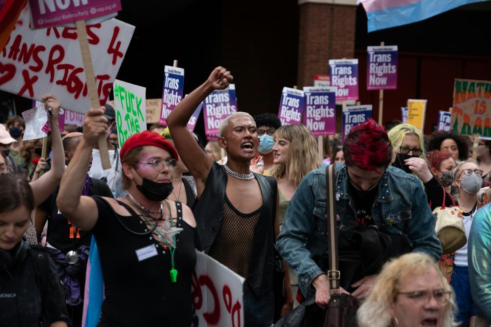 Trans Rights Protest In London, Soho