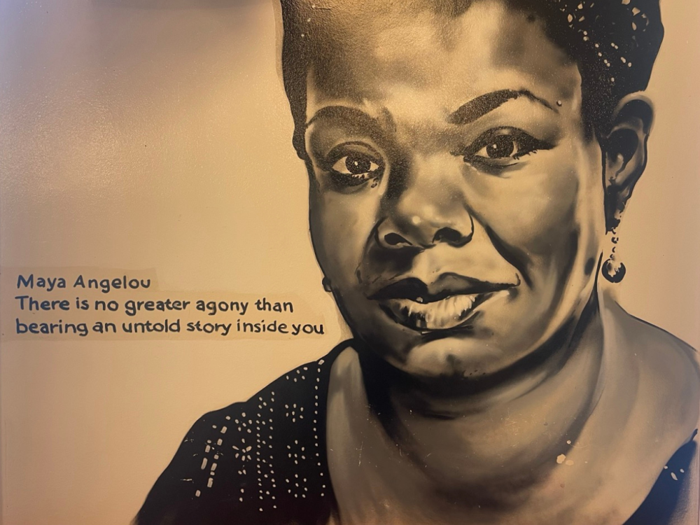 Mural of Maya Angelou