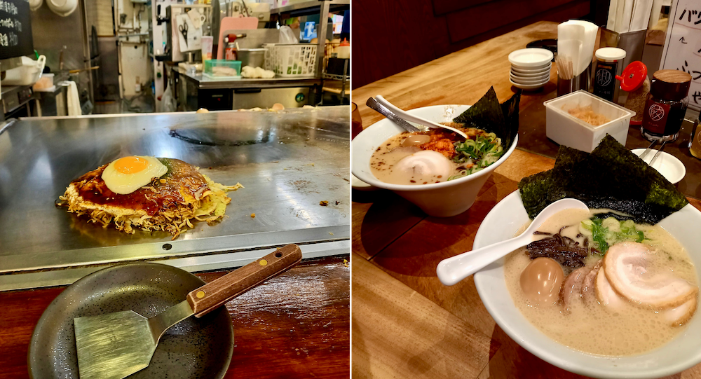 Ramen and Okonomiyaki in Japan
