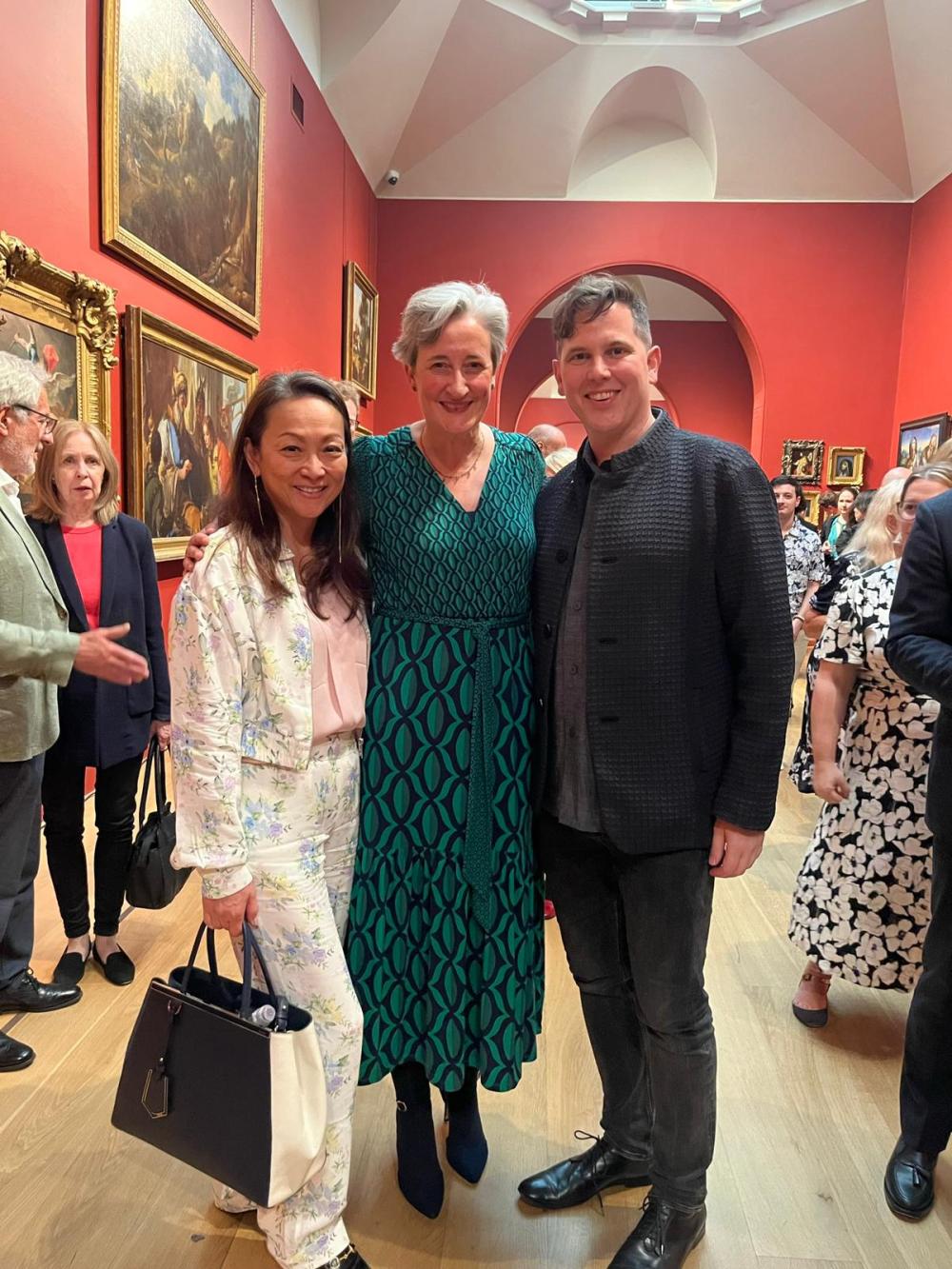 Dr Monika Hinkel (centre) pictured with Dr Satona Suzuki (left) and Dr Fabio Gygi (right)