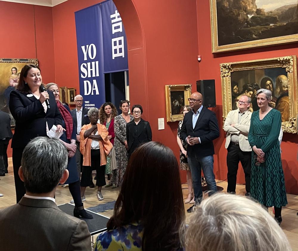 Opening reception for the Yoshida exhibition