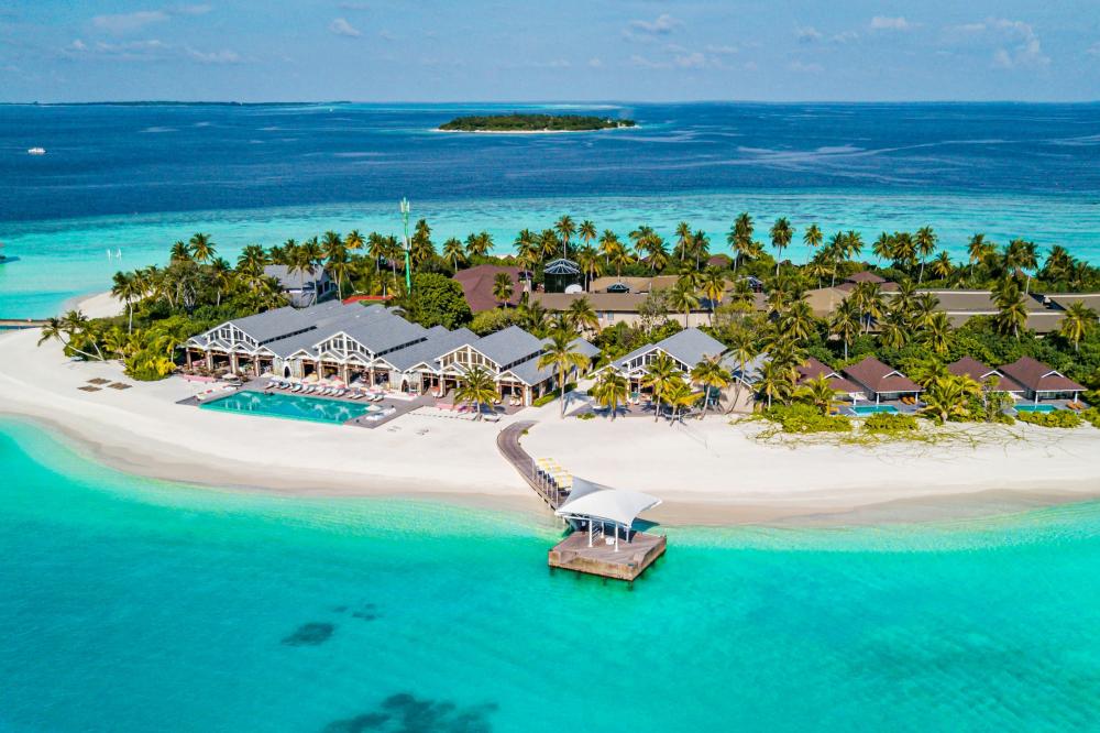 A resort on an island in Maldives