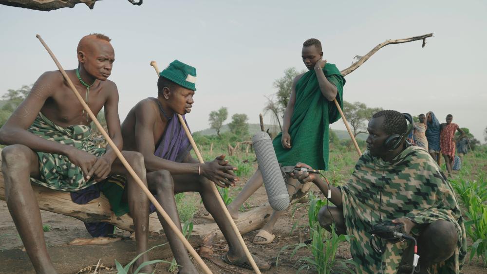 an anthropologist interviewing subjects