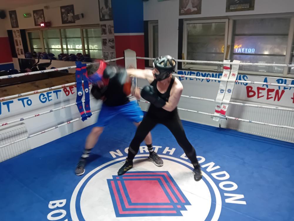 Marloes Janson in boxing ring