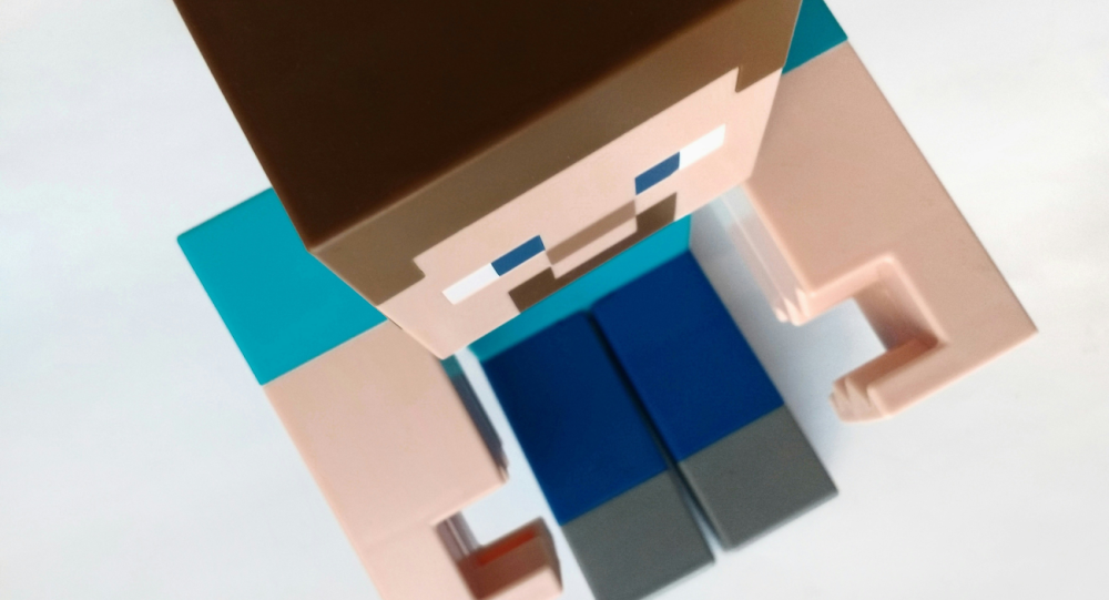 Minecraft close up of Steve 