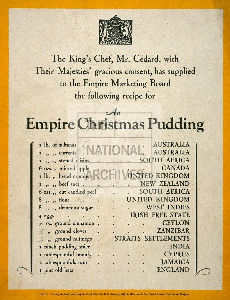 The Empire Christmas Pudding Recipe
