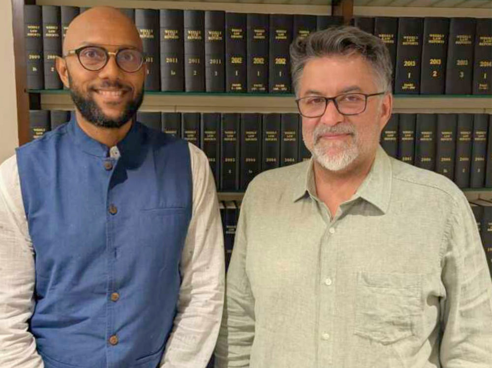 SOAS Professor Eddie-Bruce Jones and Aditya Sondhi