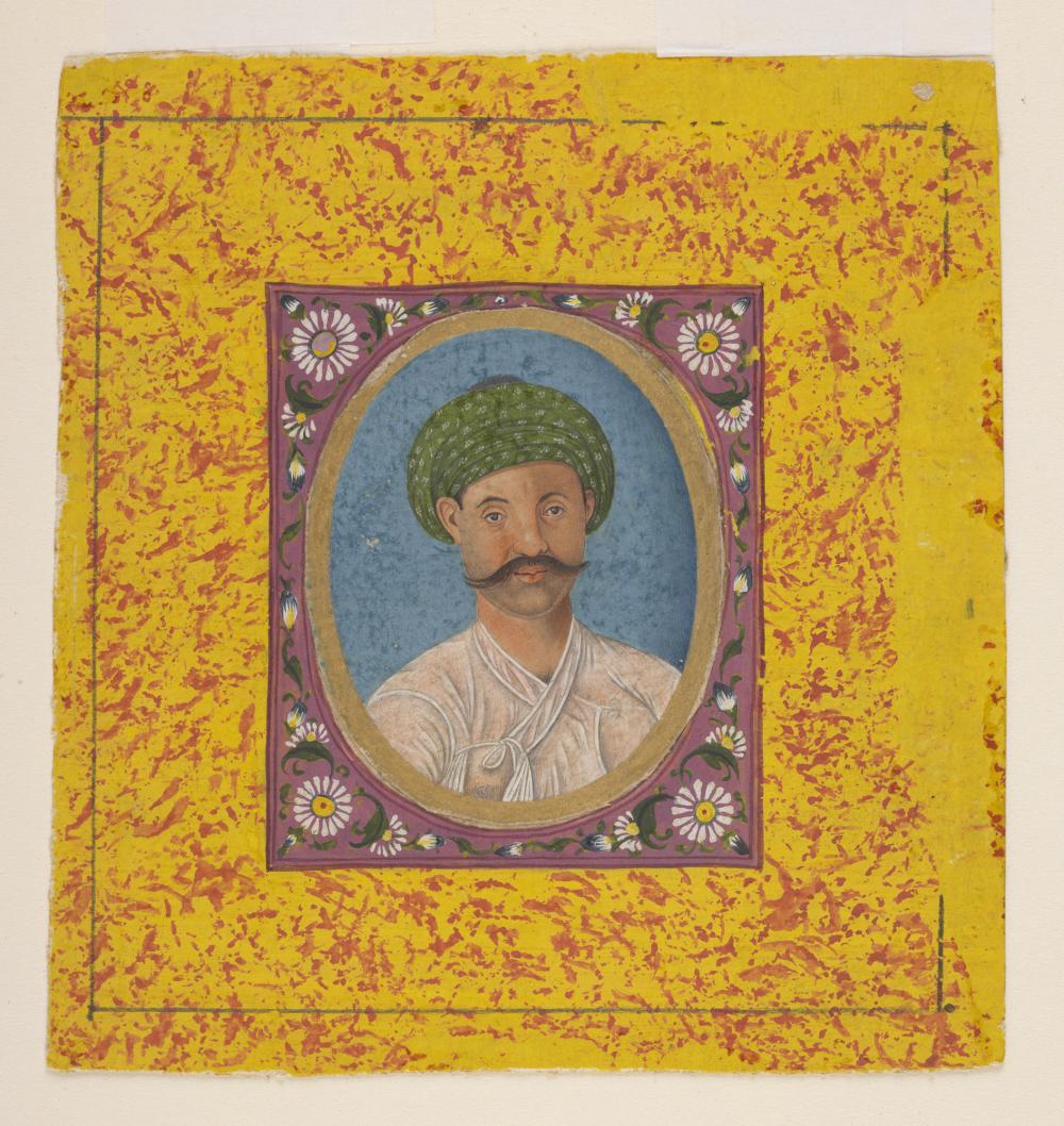 a painting of Mughal Crown Prince Jahandar Shah