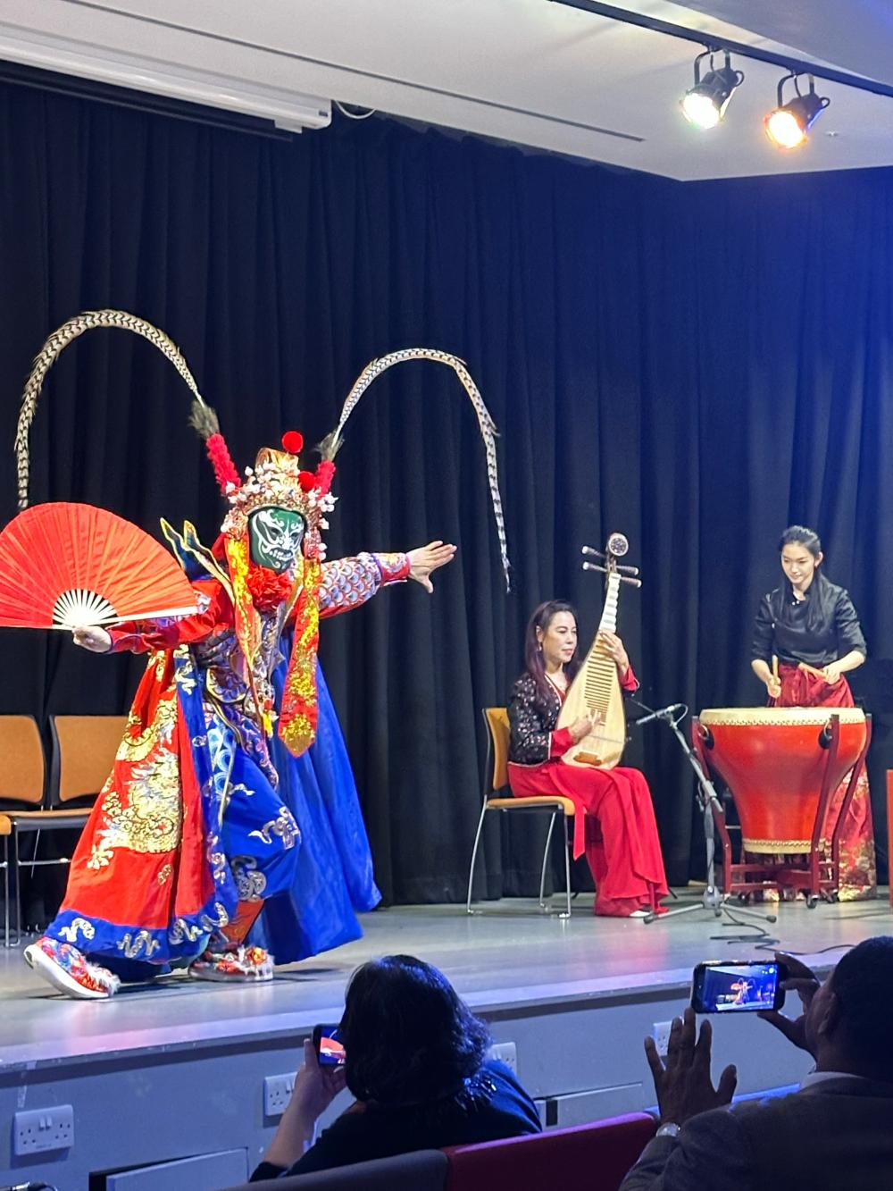dancer and musicians performing on stage