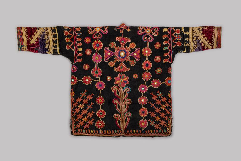 Afghan embroidery from Karun Thakar collection black coat