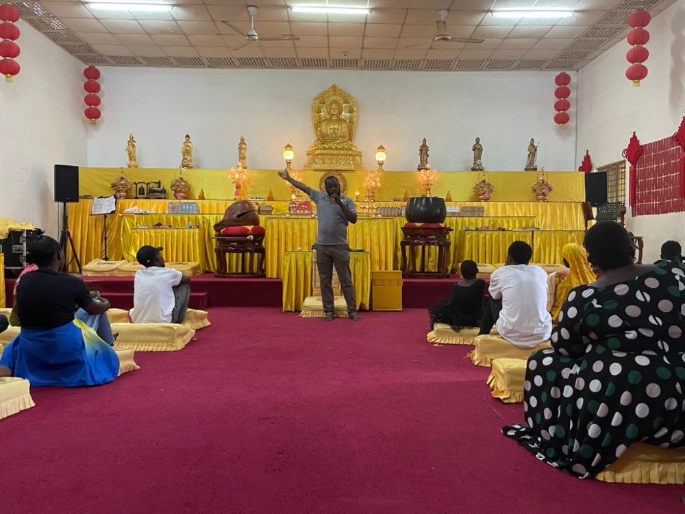 people in a temple