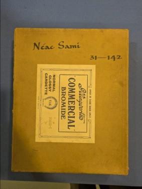 A box containing 137 photographic portraits of renowned Cambodian dancer “Néac Sami” (Chea Samy). The silver bromide prints were taken from images captured by Sir Gerald Festus Kelly in April 1937, and are now part of the non-registered collection of the British Museum. Photograph: Joshua Hoskin.